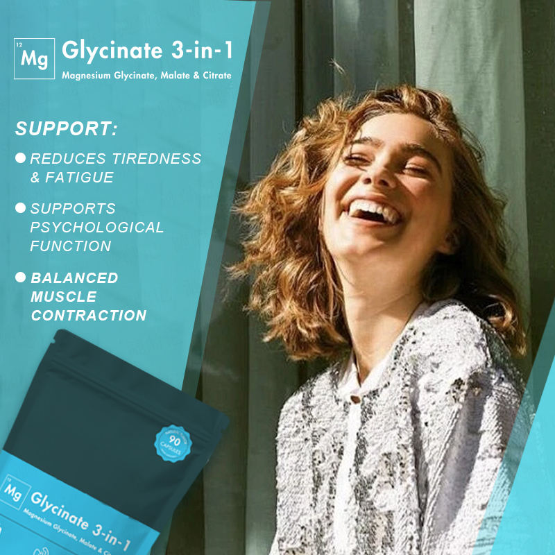 3-in-1 Magnesium Glycinate - Natural Deep Sleep